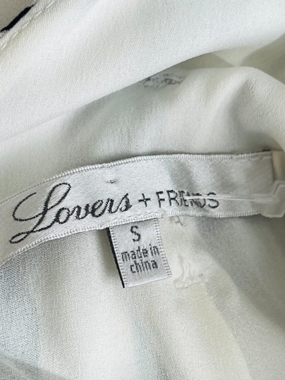 Lovers + Friends White Blue Striped Wide Leg Jumpsuit Sz S Resortwear Coastal - Picture 5 of 10